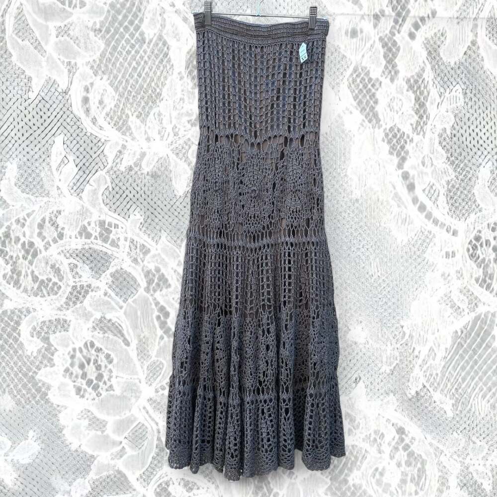 Boston Proper Crochet Maxi Skirt